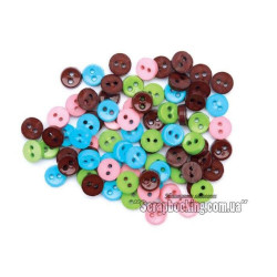 Набір ґудзиків пластикових Blumenthal Lansings Mini Clean 7мм, 75шт