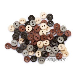 Набір ґудзиків пластикових Blumenthal Lansings Mini Nature 7мм, 75шт