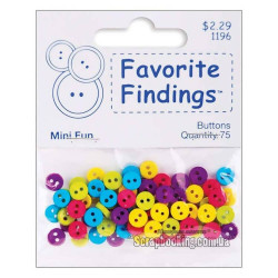 Набір ґудзиків пластикових Blumenthal Lansings Mini Fun 7мм, 75шт