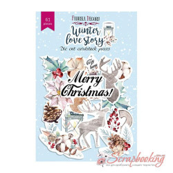 Висічки Фабрика декору Winter love story, 61шт 