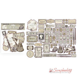 Висічки Stamperia Calligraphy Die-Cuts DFLDC21 