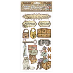 Чіпборд Stamperia Lady Vagabond Adhesive Chipboard 15*30см