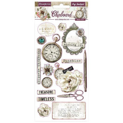 Чіпборд Stamperia Romantic Journal Adhesive Chipboard 15*30см
