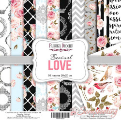 Набір паперу 20*20см Фабрика декору Sensual Love, 10аркушів