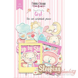Висічки фабрика декору Sweet baby girl, 49шт 