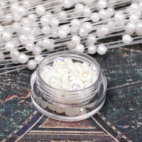 Полубусины хамелеон 5мм шампань, 100шт