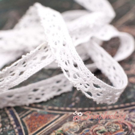 Мереживо 12мм MK31 біле 1м