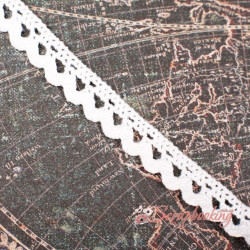 Мереживо 10мм MK36 біле 1м