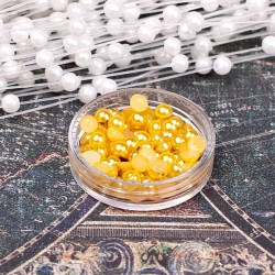 Напівбусини перламутрові 4мм золото, 100шт