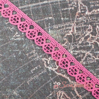 Мереживо 7мм MK42 малинове 1м