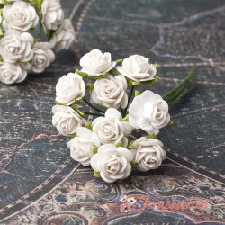Букет троянд Open Roses 10мм білий, 10шт