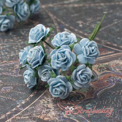 Букет троянд Open Roses 10мм блакитний, 10шт