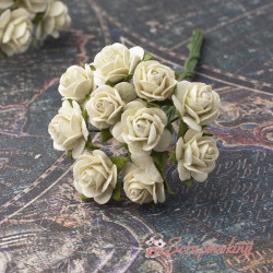 Букет троянд Open Roses 10мм кремовий, 10шт
