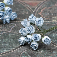 Букет роз Rosebuds голубой, 10 шт