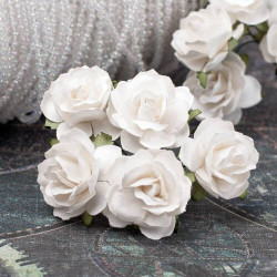 Букет троянд Wild Roses 30мм білий, 5шт