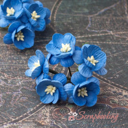 Букет квітів вишні блакитний, 5шт