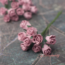 Букет троянд Rosebuds пюсові, 10 шт.