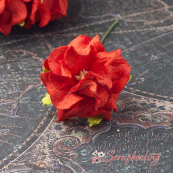 Гарденія бутон 3,5см червоний, 1шт