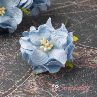 Гардения бутон 4см голубой, 1шт