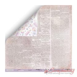Аркуш паперу 30*30см Scrapmir Daddy's Princess Газета 2 двосторонній