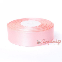 Стрічка атласна монотон 8036 кораловий, 2,5см, 33м
