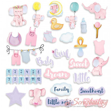 Висічки Фабрика декору Little elephant, 44шт