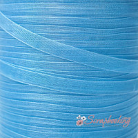 Стрічка органза 6мм монотон атлантик, 1м