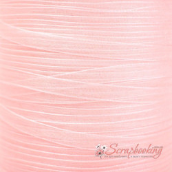 Стрічка органза 6мм монотон кораловий, 1м