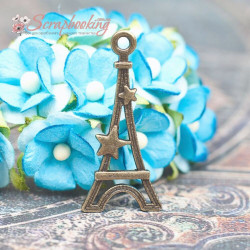 Підвіска металева ейфелева вежа бронза 13*29мм, 1шт