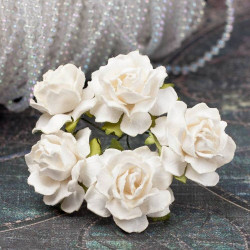 Букет троянд Cottage Roses 30мм шампань, 5шт