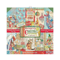 Набор бумаги 20*20см Stamperia Christmas Patchwork 10листов