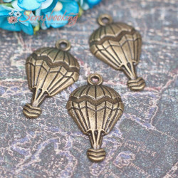 Підвіска металева повітряна куля бронза 29*17*3мм, 1шт