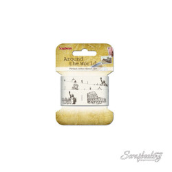 Стрічка бавовна 25мм Навколо Світу 390403, 2м