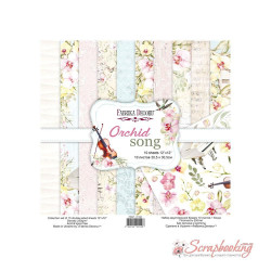 Набір паперу 30*30см Фабрика декору Orchid song 10аркушів