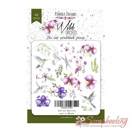 Висічки Фабрика декору Wild Orchid, 49шт 