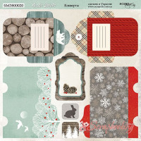 Лист бумаги 20*20см Scrapmir Nordic Spirits Конверты