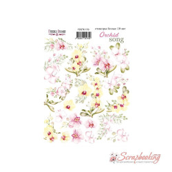 Наліпки 16*21см Фабрика декору Orchid song 170, 19шт