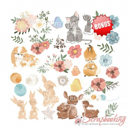 Набор бумаги 20*20см Фабрика декора Baby&Mama, 10листов