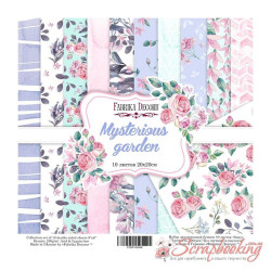 Набір паперу 20*20см Фабрика декору Mysterious garden, 10аркушів