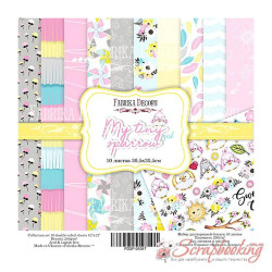 Набір паперу 30*30см Фабрика декору My tiny sparrow girl, 10аркушів