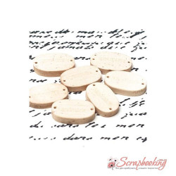 Бірка дерев'яна Hand made 17*10мм