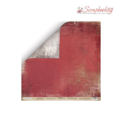 Аркуш паперу 30*30см Scrapmir Charming (Чарівність) Багряне Полотно двостороннє