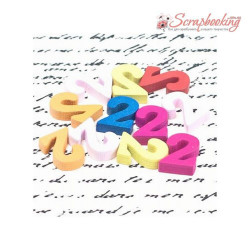 Цифра дерев'яна "2" 10*15*4мм жовта