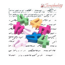 Цифра дерев'яна "4" 12*15*4мм зелений