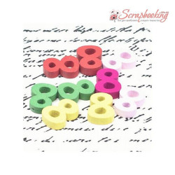 Цифра дерев'яна "8" 11*15*4мм червоний