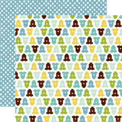 Лист бумаги 30*30см Echo Park Bundle of Joy II Boy Onesies