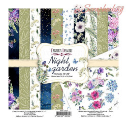 Набір паперу 30*30см Фабрика декору Night garden, 10аркушів
