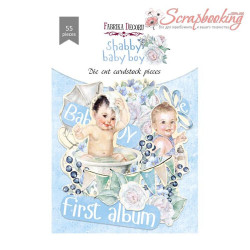 Висічки Фабрика декору Shabby baby boy redesign, 55шт 
