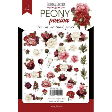 Висічки ФД Peony passion, 63шт