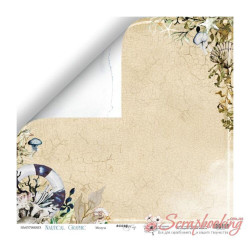 Аркуш паперу 30*30см Scrapmir Nautical Graphic Медуза двостороння
